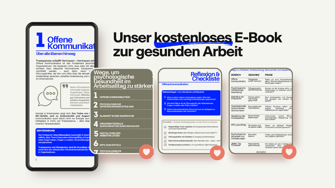 Gesunde Arbeit gestalten - KONZIO